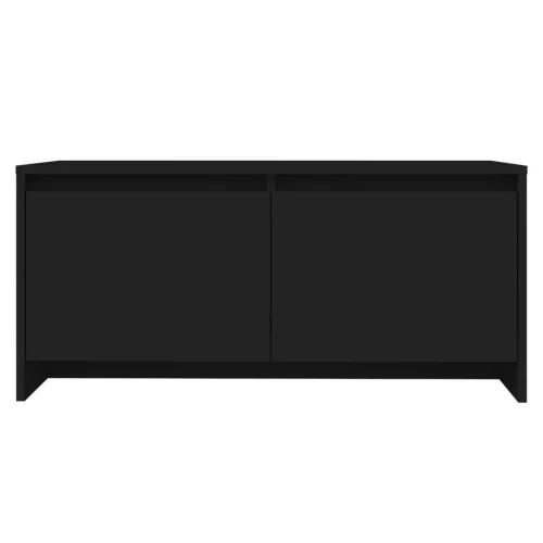 Fekete szerelt fa dohányzóasztal 90x50x41,5 cm