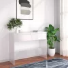 Fehér szerelt fa tálalóasztal 100 x 35 x 76,5 cm