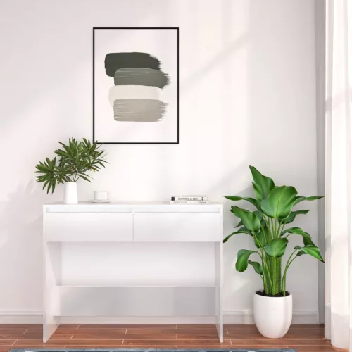 Fehér szerelt fa tálalóasztal 100 x 35 x 76,5 cm