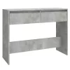 Betonszürke szerelt fa dohányzóasztal 100x35x76,5 cm