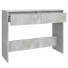 Betonszürke szerelt fa dohányzóasztal 100x35x76,5 cm