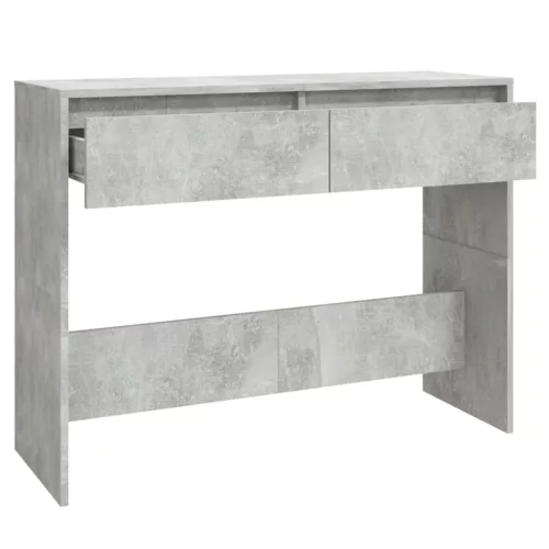 Betonszürke szerelt fa dohányzóasztal 100x35x76,5 cm