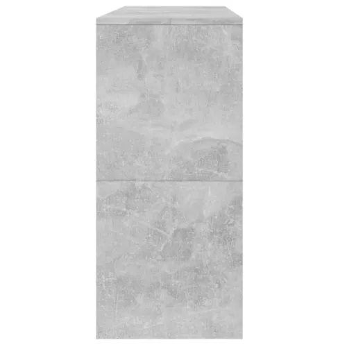 Betonszürke szerelt fa dohányzóasztal 100x35x76,5 cm