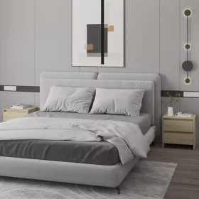   2 db sonoma tölgy szerelt fa éjjeliszekrény 45x34,5x44,5 cm