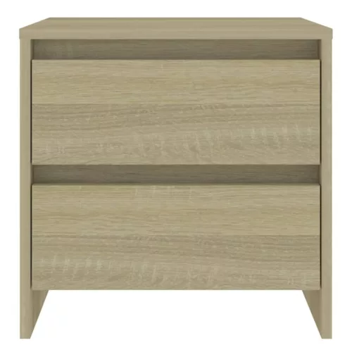 2 db sonoma tölgy szerelt fa éjjeliszekrény 45x34,5x44,5 cm