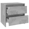 Betonszürke forgácslap éjjeliszekrény 45 x 34,5 x 44,5 cm