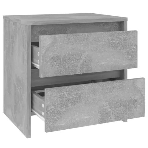 Betonszürke forgácslap éjjeliszekrény 45 x 34,5 x 44,5 cm