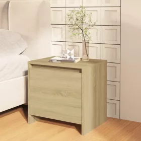   Sonoma tölgy színű szerelt fa éjjeliszekrény 45x34x44,5 cm