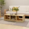 Tömör fenyőfa dohányzóasztal 110 x 50 x 34 cm