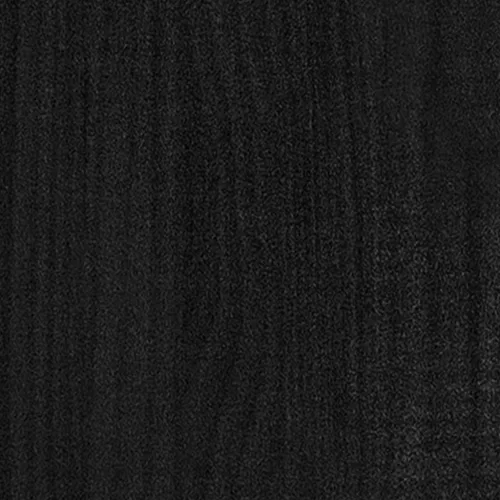 Fekete tömör fenyőfa dohányzóasztal 110 x 50 x 34 cm
