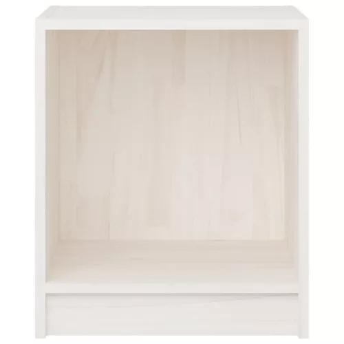 2 db fehér tömör fenyőfa éjjeliszekrény 35,5 x 33,5 x 41,5 cm