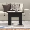 Fekete szerelt fa dohányzóasztal 55 x 55 x 42 cm
