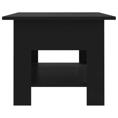 Fekete szerelt fa dohányzóasztal 102 x 55 x 42 cm