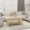 Sonoma tölgy színű szerelt fa dohányzóasztal 102 x 55 x 42 cm