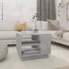 Betonszürke szerelt fa dohányzóasztal 55x55x43 cm