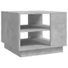 Betonszürke szerelt fa dohányzóasztal 55x55x43 cm