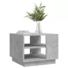Betonszürke szerelt fa dohányzóasztal 55x55x43 cm