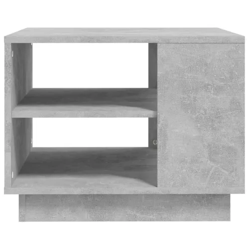 Betonszürke szerelt fa dohányzóasztal 55x55x43 cm