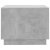 Betonszürke szerelt fa dohányzóasztal 55x55x43 cm