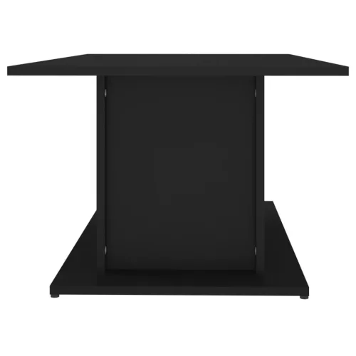 Fekete szerelt fa dohányzóasztal 102x55,5x40 cm
