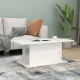 Magasfényű fehér szerelt fa dohányzóasztal 102x55,5x40 cm