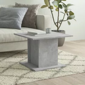 Betonszürke szerelt fa dohányzóasztal 55,5x55,5x40 cm