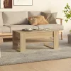 Sonoma tölgy színű szerelt fa dohányzóasztal 102x55x45 cm