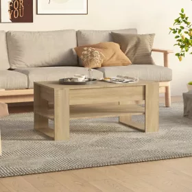   Sonoma tölgy színű szerelt fa dohányzóasztal 102x55x45 cm
