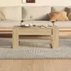 Sonoma tölgy színű szerelt fa dohányzóasztal 102x55x45 cm