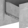 2 db betonszürke falra szerelhető éjjeliszekrény