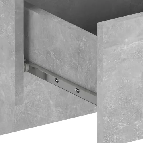 2 db betonszürke falra szerelhető éjjeliszekrény