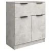 Betonszürke szerelt fa tálalóasztal 60 x 30 x 70 cm