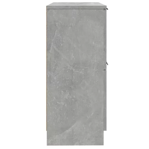 2 db betonszürke szerelt fa tálalószekrény 30 x 30 x 70 cm