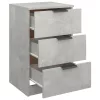 Betonszürke éjjeliszekrény 40 x 36 x 65 cm