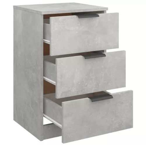 Betonszürke éjjeliszekrény 40 x 36 x 65 cm