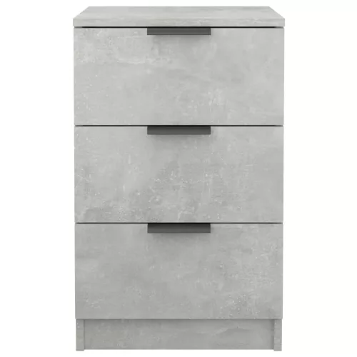 2 db betonszürke éjjeliszekrény 40 x 36 x 65 cm
