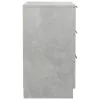 2 db betonszürke éjjeliszekrény 40 x 36 x 65 cm