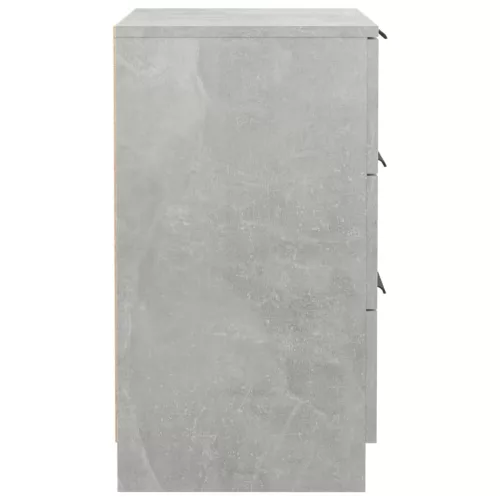 2 db betonszürke éjjeliszekrény 40 x 36 x 65 cm