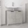 Betonszürke színű szerelt fa fürdőszobaszekrény 64,5x33,5x59 cm