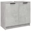 Betonszürke színű szerelt fa fürdőszobaszekrény 64,5x33,5x59 cm