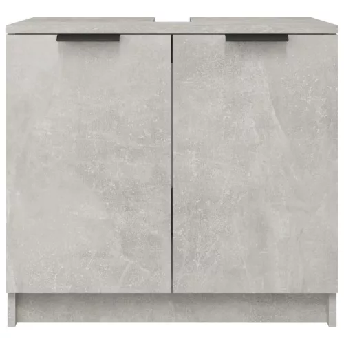 Betonszürke színű szerelt fa fürdőszobaszekrény 64,5x33,5x59 cm