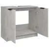 Betonszürke színű szerelt fa fürdőszobaszekrény 64,5x33,5x59 cm
