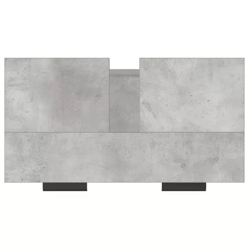 Betonszürke színű szerelt fa fürdőszobaszekrény 64,5x33,5x59 cm