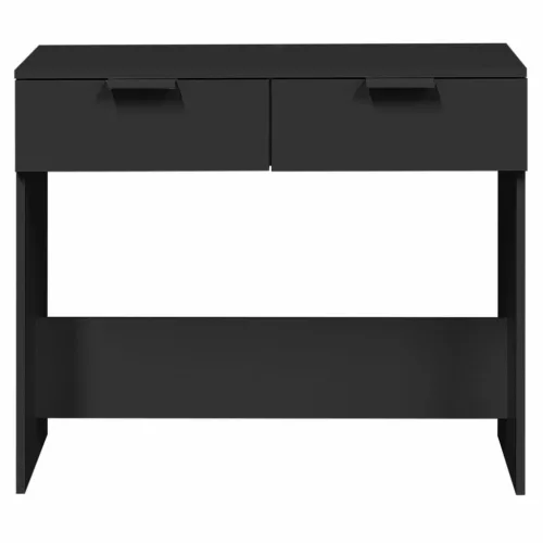 Fekete szerelt fa tálalóasztal 90 x 36 x 75 cm
