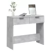 Betonszürke szerelt fa tálalóasztal 90 x 36 x 75 cm