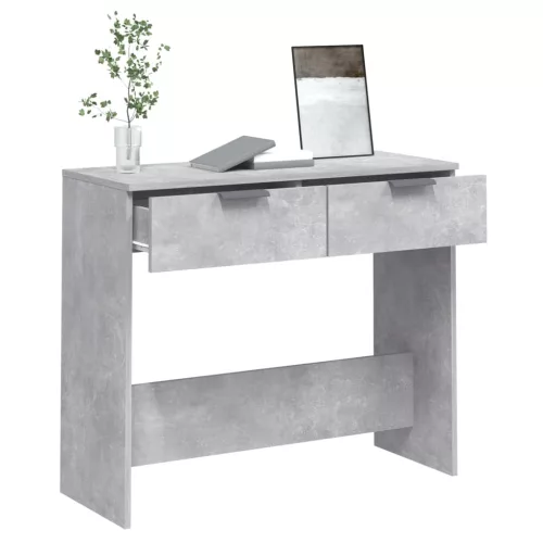 Betonszürke szerelt fa tálalóasztal 90 x 36 x 75 cm