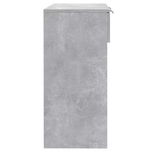 Betonszürke szerelt fa tálalóasztal 90 x 36 x 75 cm