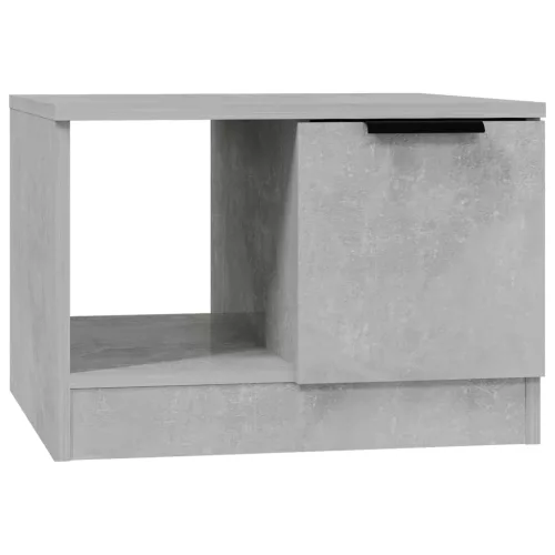 Betonszürke szerelt fa dohányzóasztal 50 x 50 x 36 cm