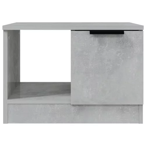 Betonszürke szerelt fa dohányzóasztal 50 x 50 x 36 cm