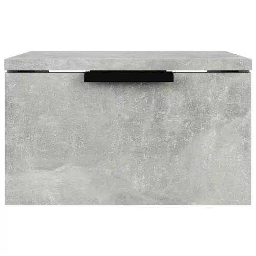 Betonszürke falra szerelhető éjjeliszekrény 34x30x20 cm